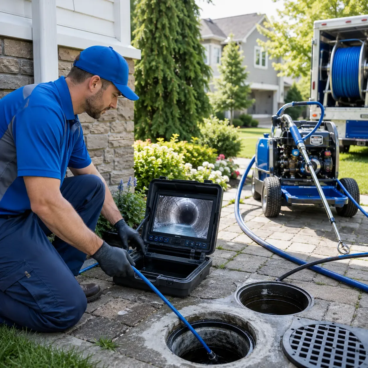 Outdoor drain cleaning professionals serving Pearl City, IL